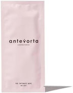 Individually wrapped Antevorta intimate wipes showing portable travel packaging.
