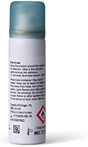Brava adhesive remover spray being applied to medical adhesive