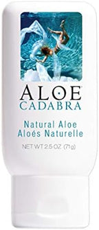 Aloe Cadabra Organic Lubricant ingredients label showing 95 percent aloe vera
