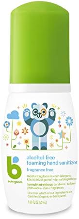 BabyGanics Foaming Pump Hand Sanitizer, Alcohol Free, Travel Size, Fragrance Free, Kills 99.9% of Common Bacteria, Moisturizing, 1.69oz (Pack of 6) - Image 3