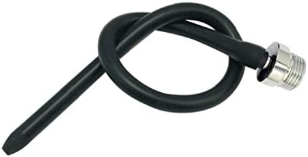Professional grade silicone enema nozzle kit in black finish.