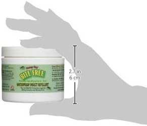 Waterproof natural citronella skin cream by Honey Guy showing texture and secure travel lid