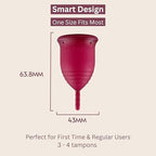 Knoah by KAVODA menstrual cup kit showing cup and microwaveable sterilizer.