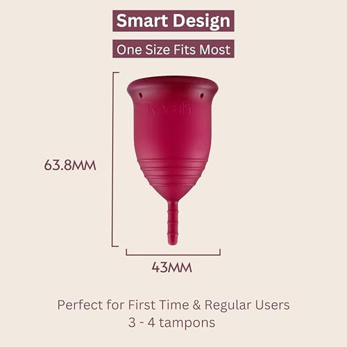 Knoah by KAVODA menstrual cup kit showing cup and microwaveable sterilizer.