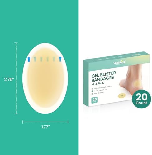 Welnove blister prevention pads stored in individual sterile wrappers.