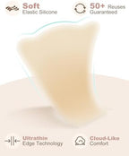 Waterproof silicone modesty covers for swimwear and bikini bottoms.
