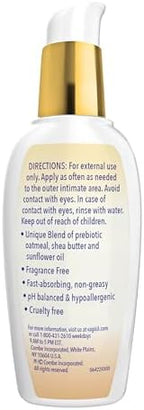 Back label of Vagisil daily intimate moisturizer with ingredient list and directions.