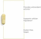 Side angle of ITI Alpha Glycosyl Isoquercitrin bottle highlighting vegan gluten free and dairy free certifications