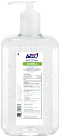 PURELL Advanced Hand Sanitizer Naturals with Plant-Based Alcohol, Citrus Scent, 1 Liter Pump Bottle (Pack of 1) - 3280-04-CMR - Image 2