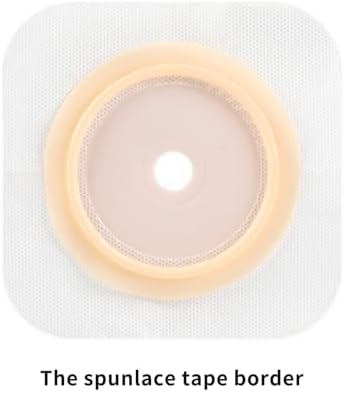 Pack of 5 Steawoce cut to size stoma skin protective barriers showing the multi layer breathable fabric backing.