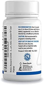 Biotics Research GTA selenium supplement bottle displaying product facts and ingredients