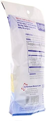 American Biotech Labs 60ppm SilverSol lozenges packaging back panel detailing supplement facts and instructions