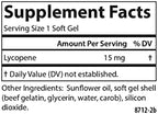 Carlson Lycopene 15mg prostate health antioxidant softgels