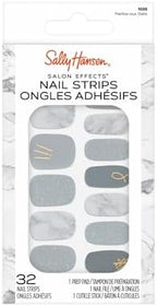 Authentic USA imported Sally Hansen nail wraps kit contents including prep pad