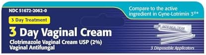 Gyne-Lotrimin pack of two 0.74 ounce vaginal cream with applicators