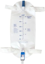 Lifevv 500 milliliter urinary leg bag with anti-reflux valve