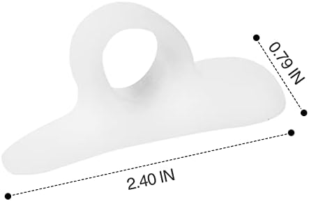 Close up of silicone toe corrector pad showing the single loop design.