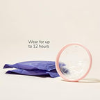 Disposable period disc for heavy flow showing flexible rim and medical grade material.