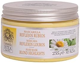 Intea Blonde Highlights Mask 250 Milliliters protective hair conditioning jar with authentic product markings