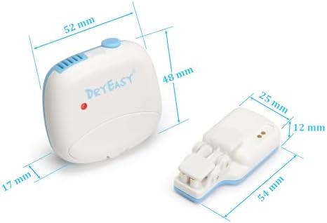 DryEasy receiver unit showing digital volume control and sound selection buttons.