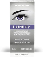 Side profile of Bausch and Lomb LUMIFY redness relief sterile packaging