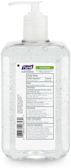 PURELL Advanced Hand Sanitizer Naturals + Refillable Aluminum Bottles, (2) 2 fl oz Travel-Size Bottles (Shipped Empty) and (1) 24 fl oz Refill (Pack of 1) – 3282-12KIT-EC - Image 2