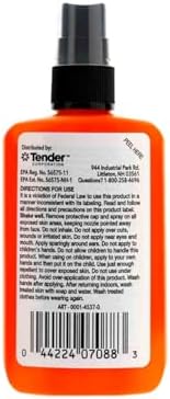 Authentic USA imported Ben's tick and mosquito defense spray label