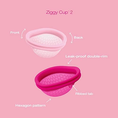 Packaging of Intimina Ziggy Cup 2 with silicone storage case