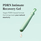 Close-up of LACTOMEDI vegan Phyto-PDRN gel applicator for hygienic intimate hydration.