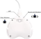 Yellow heart shaped bedwetting alarm for kids with USB charging port visible.