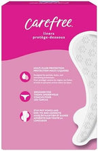Carefree unscented thong liners with stay put wings for women