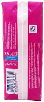 Soft quilted design of Carefree extra long liners for maximum comfort and absorbency.