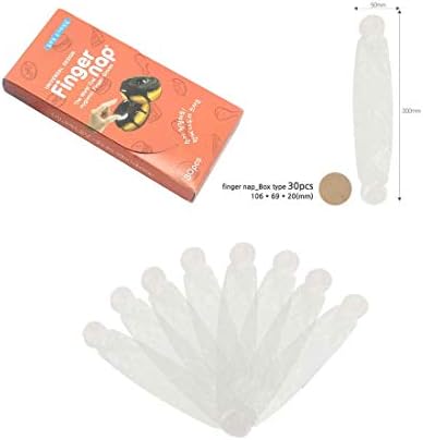 Ambidextrous clear plastic finger gloves for ointment application