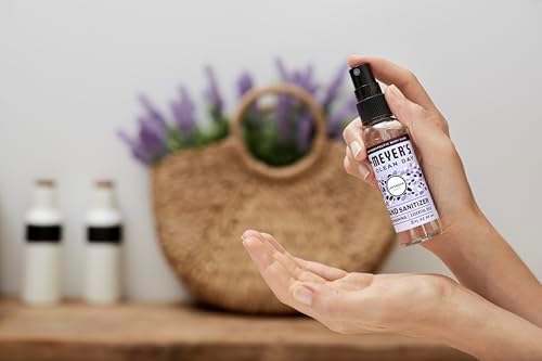 MRS. MEYER'S CLEAN DAY Antibacterial Hand Sanitizer Spray, Travel Size, Removes 99.9% of Bacteria, Lavender, 2 oz - Pack of 4 - Image 7
