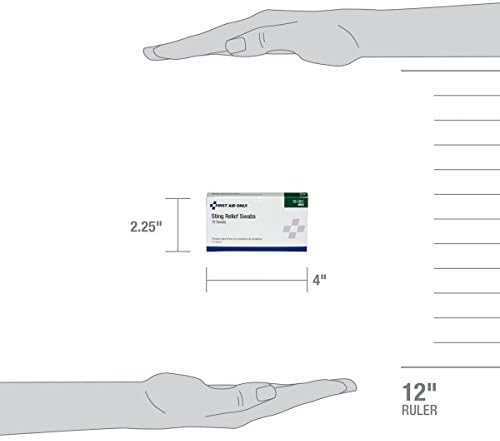 Portable medicated swabs for hikers and campers for immediate sting care