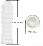 White anti static disposable finger covers spread out