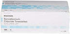 Close up of McKesson BZK wipe packet showing 0.13 percent active ingredient
