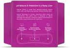 NutraBlast imported feminine care liners for discharge and odor control.
