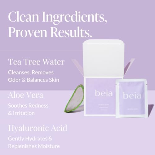 Individually wrapped travel size feminine wipes for women