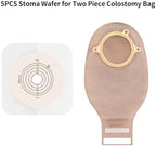 Steawoce 2 piece ileostomy stoma care skin barrier wafers inside their protective medical grade packaging.