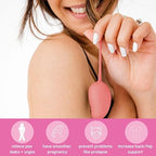 Six progressive silicone pelvic floor weights in blush color