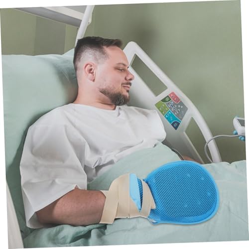 Finger control protective gloves for elderly patients in nursing homes.