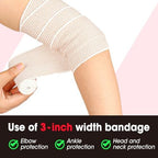 Individual packaging of the 6 pack elastic wraps for hygiene and portability.