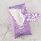 Natural pH balanced wipes for women showing the resealable opening.