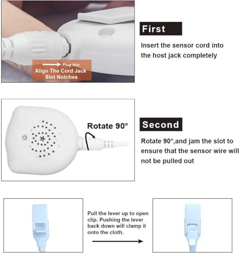 The complete STEHEALTH bedwetting kit including USB cable and moisture detection sensor.