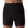 Corsinel Regular Male Boxer Low front view for ostomy support.