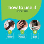 Ergonomic handle of NitWits nit comb for easy grip during hair treatment