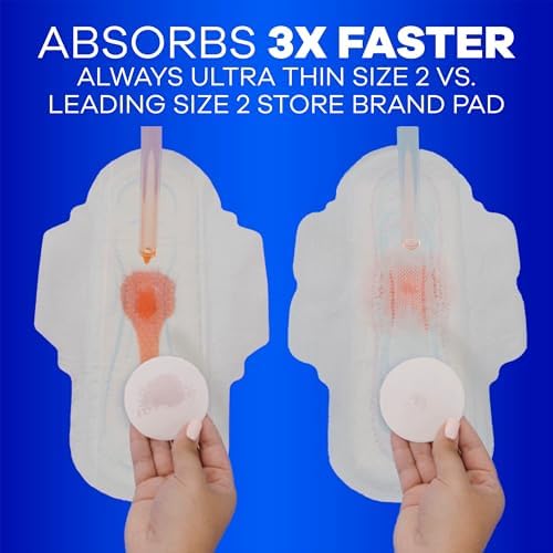 Authentic USA imported Always Ultra Thin pads with RapidDry technology
