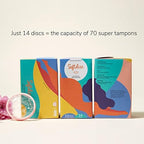 Softcup Softdisc 14 pack period products for mess-free protection