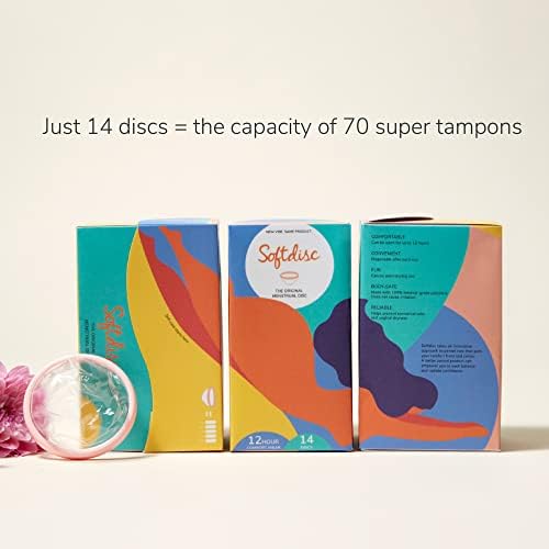 Softcup Softdisc 14 pack period products for mess-free protection